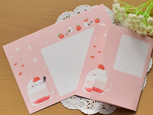 シマエナガちゃんのメッセージカード – ななもぐの素材屋